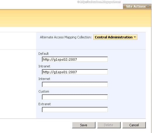 load balance central administration sharepoint 2010