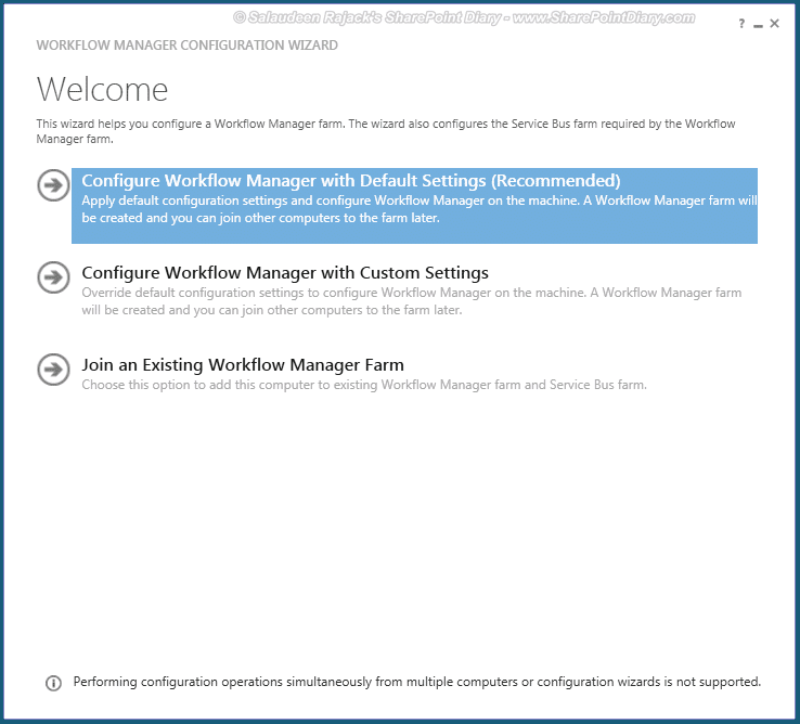 sharepoint 2013 workflow manager Configuration