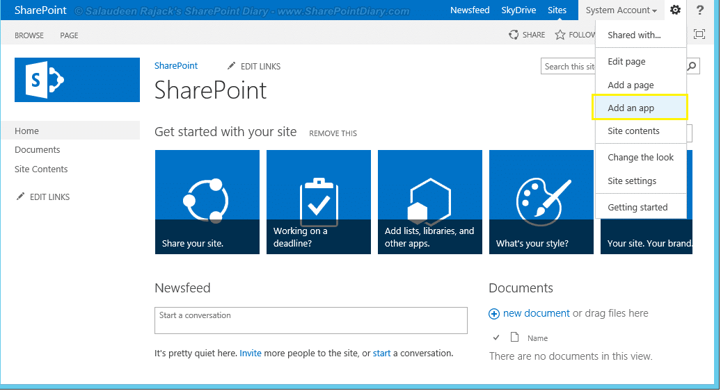 How to Add an App to SharePoint site