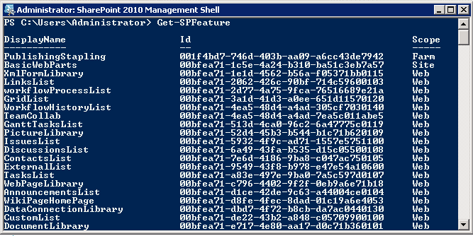 SharePoint Features Usage Report using PowerShell