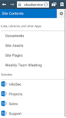 sharepoint 2013 mobile home page