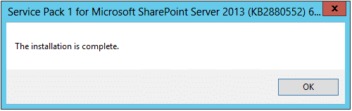 sharepoint 2013 patch installation