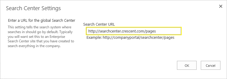 sharepoint 2013 default search center