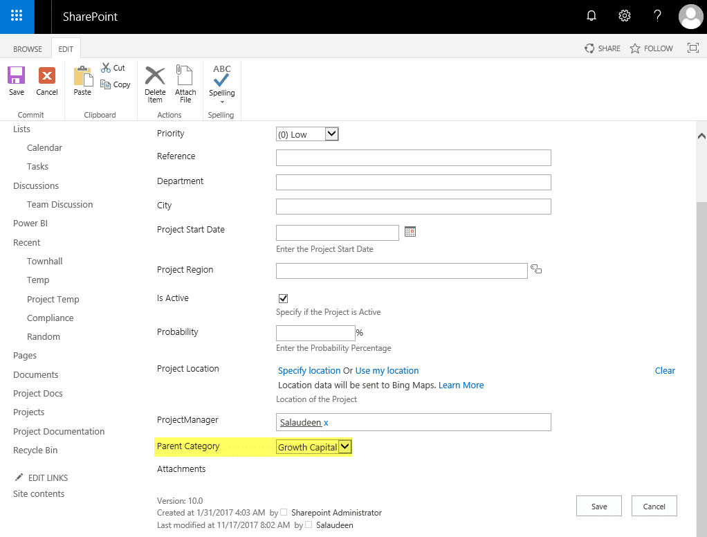 sharepoint online lookup on choice field