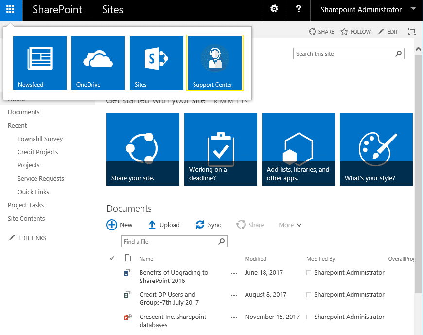 how to add custom tile in sharepoint 2016