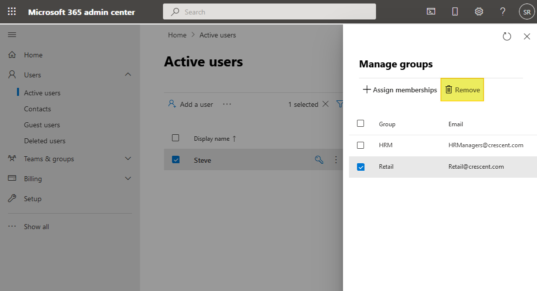 remove user from microsoft 365 group