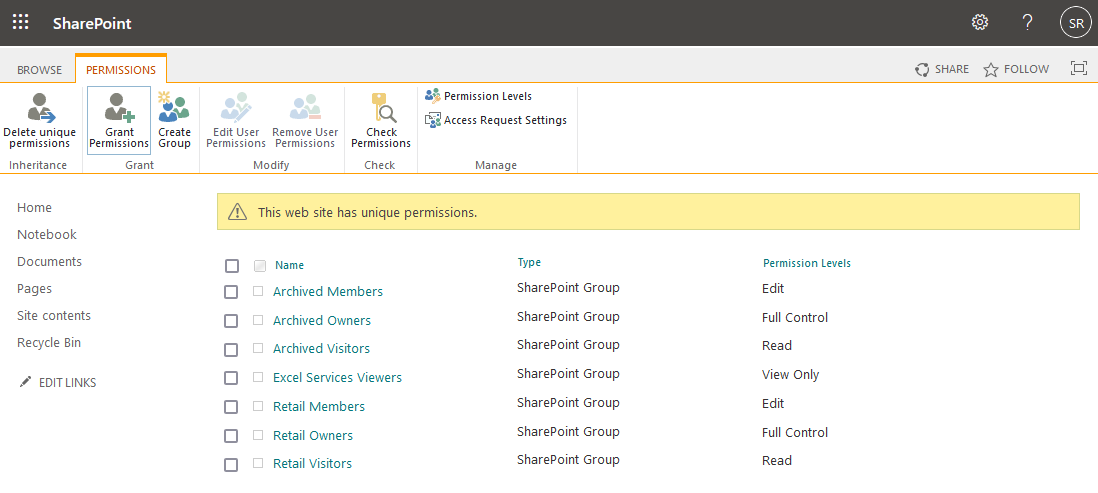 how to give permission to subsite in sharepoint online
