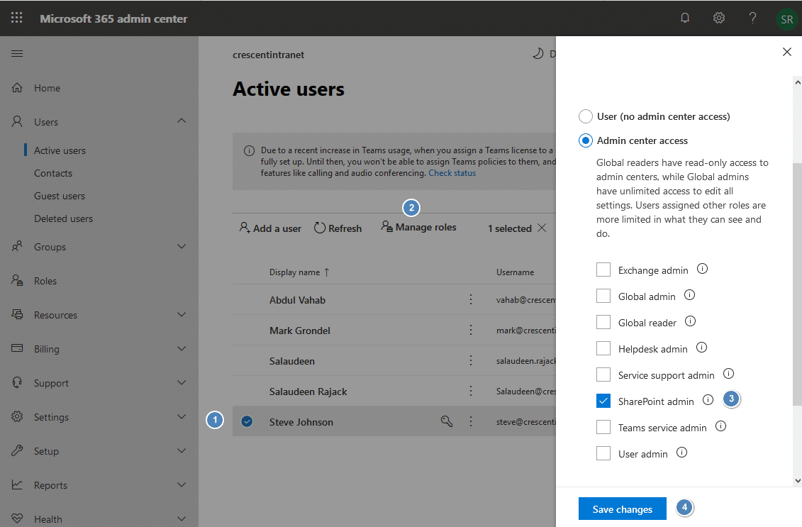 add user to sharepoint online administrator