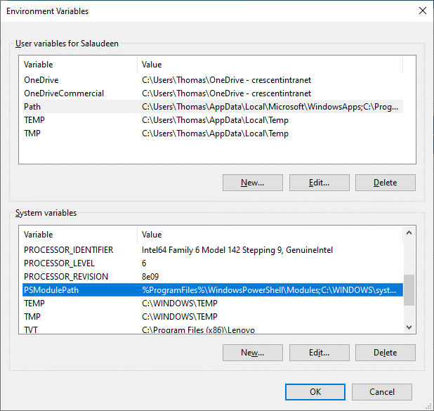 add path to PSModulePath variable