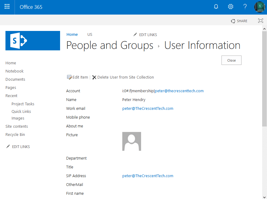 disable delve for user in sharepoint online