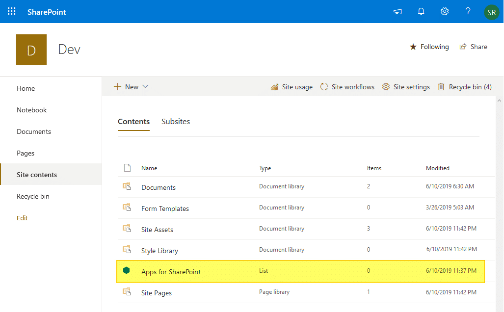 sharepoint online create site collection app catalog