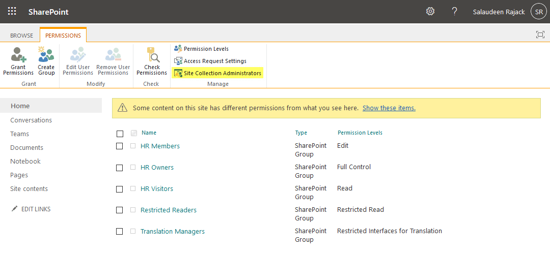 sharepoint online powershell add group site collection administrator