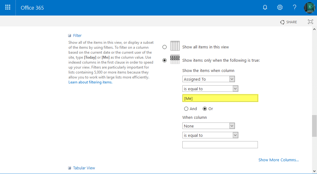 sharepoint online show tasks assigned to my group