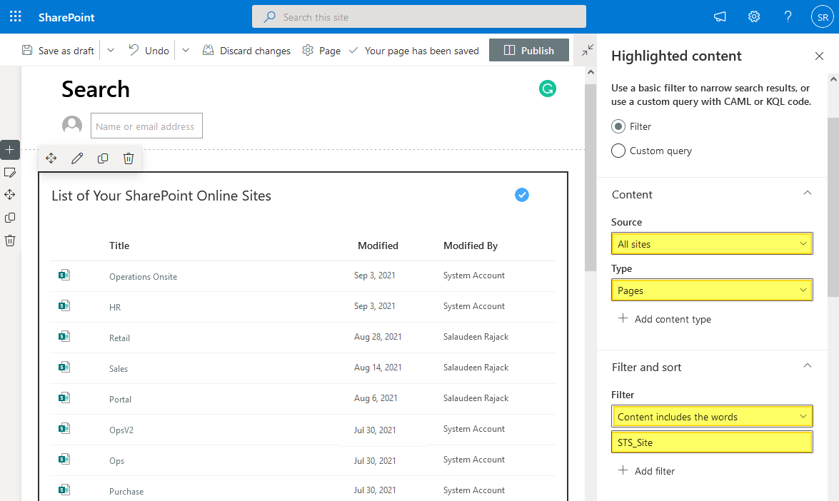 sharepoint online list all sites a user has access to