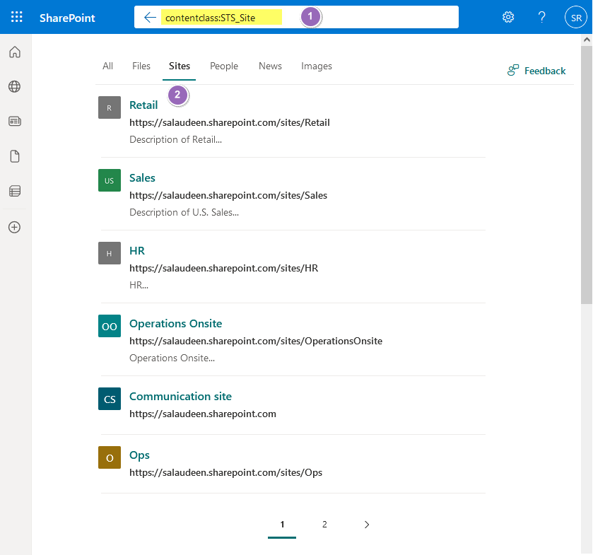 sharepoint online view all sites i have access to