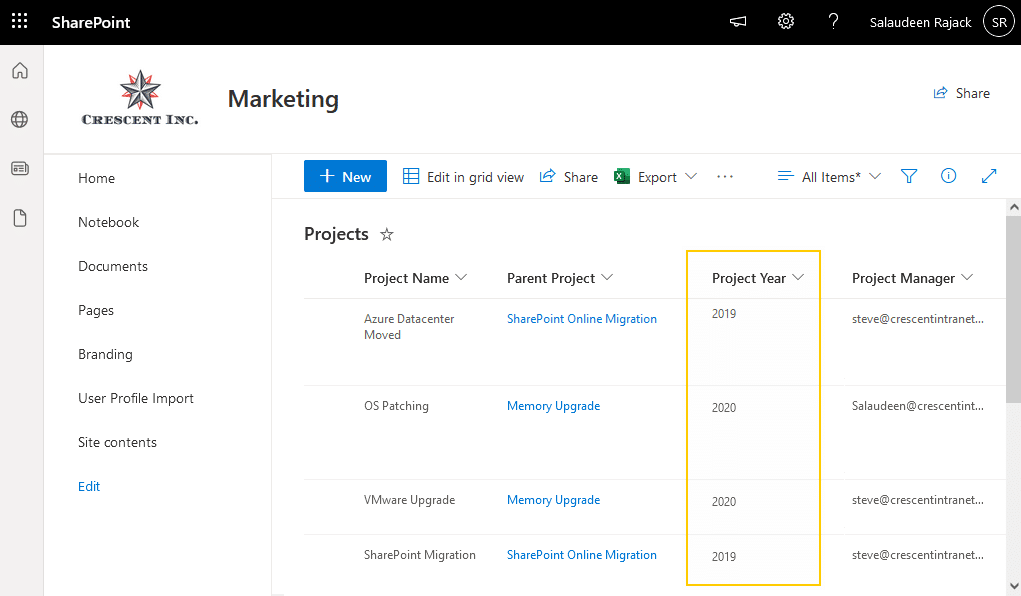 sharepoint online format number column without comma