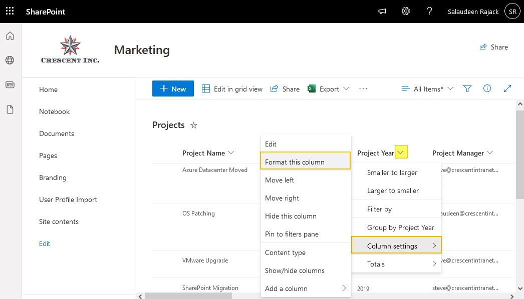 sharepoint online remove comma from number column