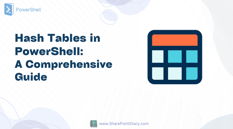 Hash Tables in PowerShell