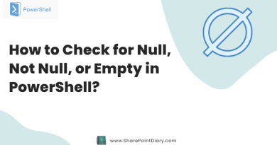 powershell check for null Not null or empty