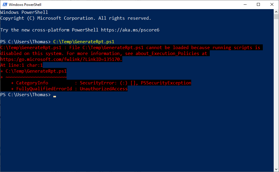 Fix For Powershell Script Cannot Be Loaded Because Running Scripts Is  Disabled On This System Error - Sharepoint Diary