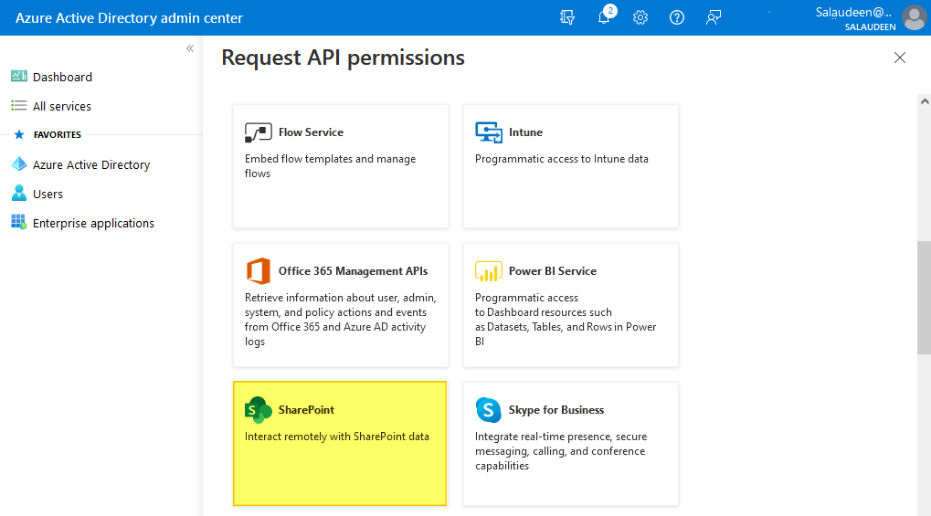 Grant sharepoint permission to App