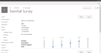 create survey in sharepoint online