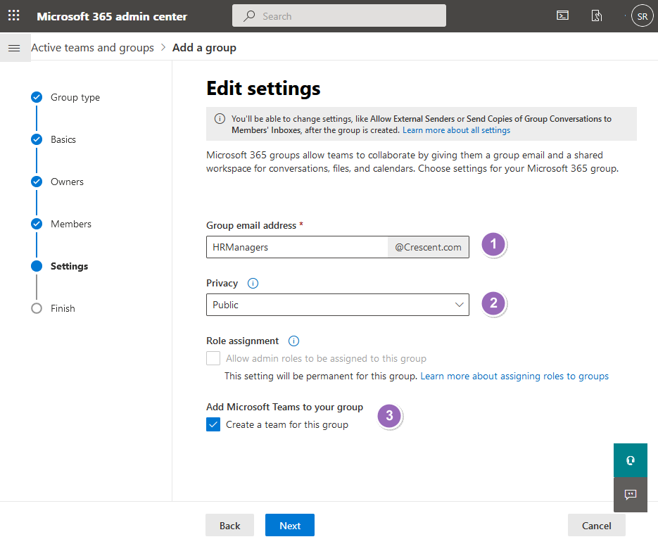 how to create an office 365 group