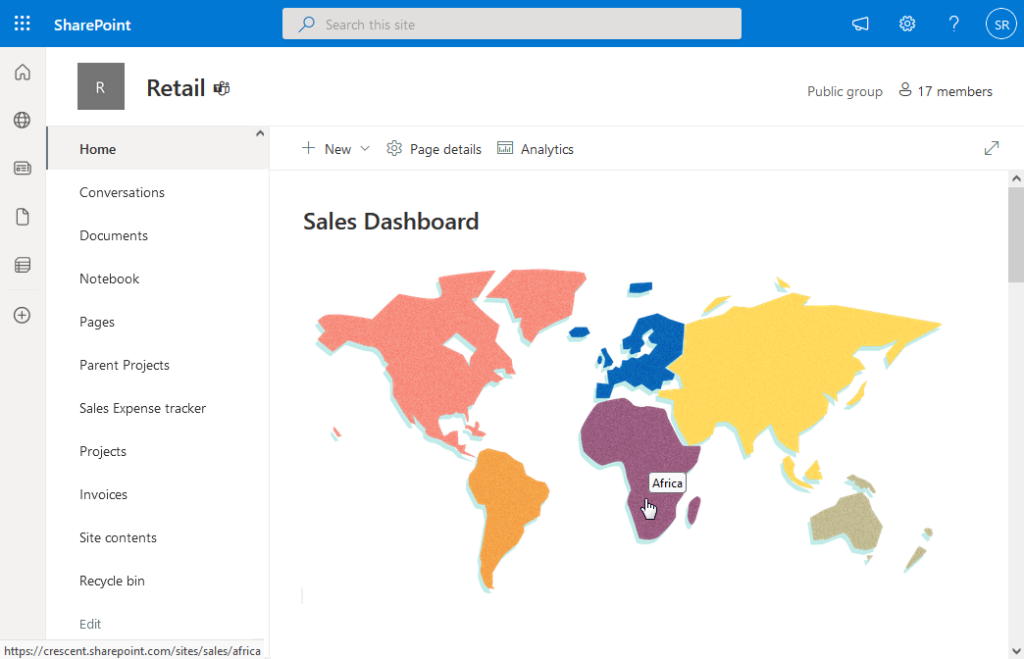 sharepoint online clickable image map
