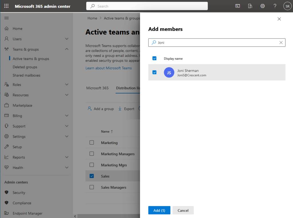 add members to distribution list office 365